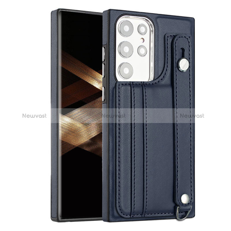 Soft Luxury Leather Snap On Case Cover YB4 for Samsung Galaxy S24 Ultra 5G