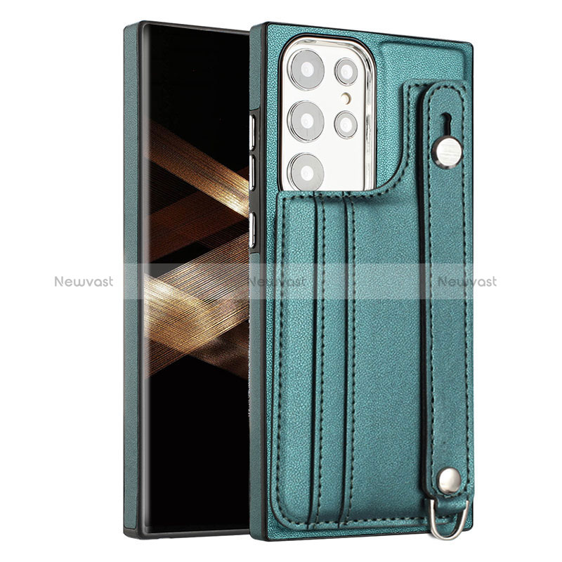 Soft Luxury Leather Snap On Case Cover YB4 for Samsung Galaxy S25 Ultra 5G