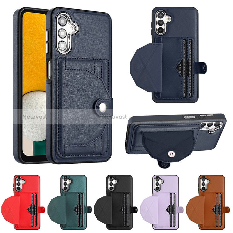 Soft Luxury Leather Snap On Case Cover YB5 for Samsung Galaxy A14 4G