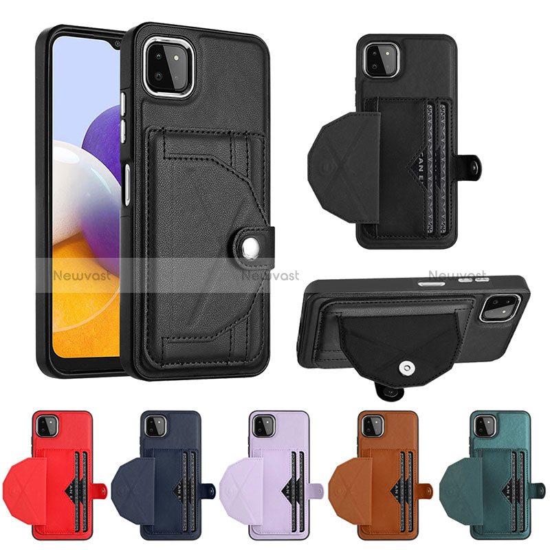 Soft Luxury Leather Snap On Case Cover YB5 for Samsung Galaxy A22 5G