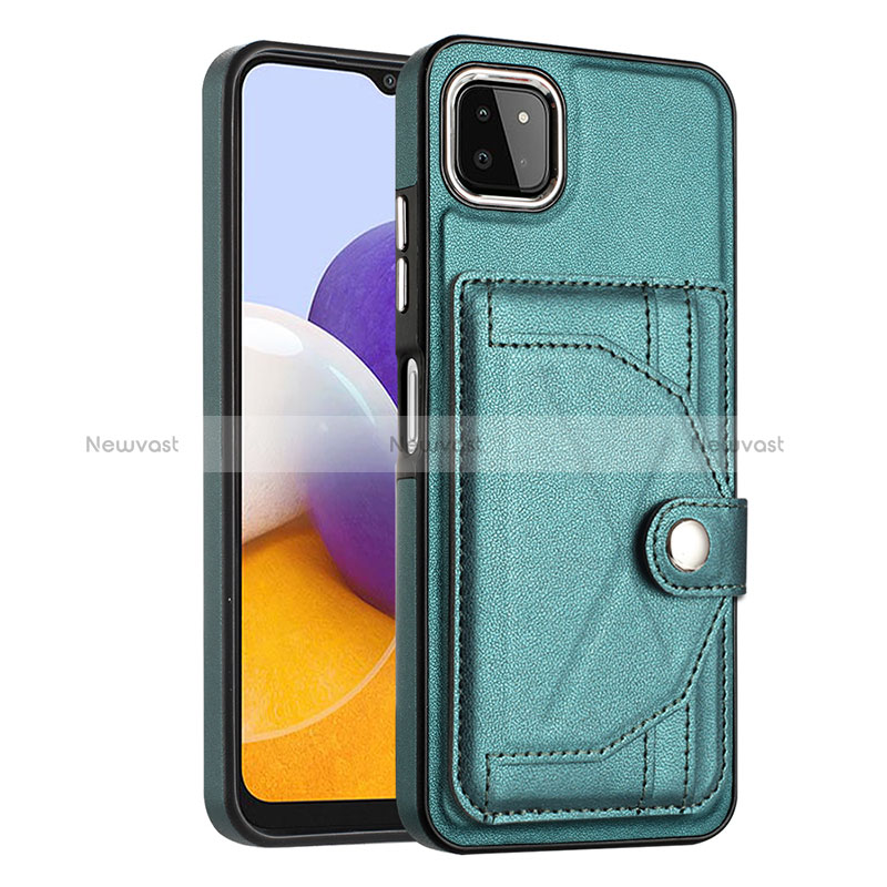 Soft Luxury Leather Snap On Case Cover YB5 for Samsung Galaxy A22s 5G