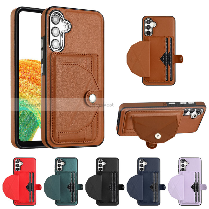 Soft Luxury Leather Snap On Case Cover YB5 for Samsung Galaxy A54 5G