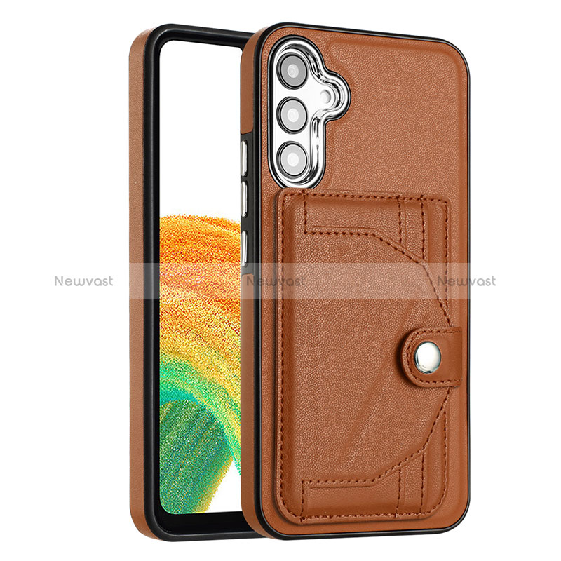 Soft Luxury Leather Snap On Case Cover YB5 for Samsung Galaxy A54 5G