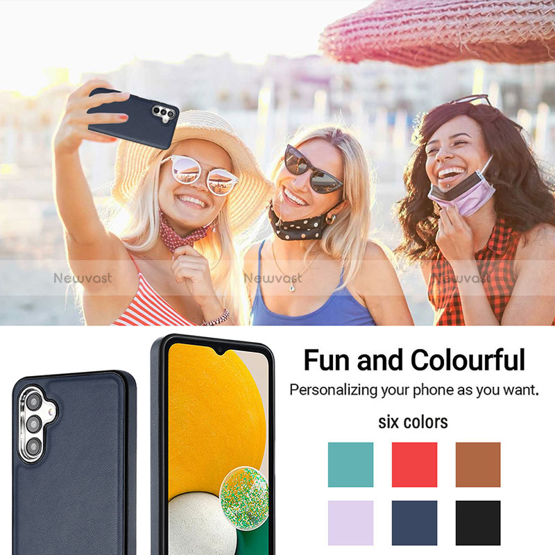 Soft Luxury Leather Snap On Case Cover YB6 for Samsung Galaxy A14 4G