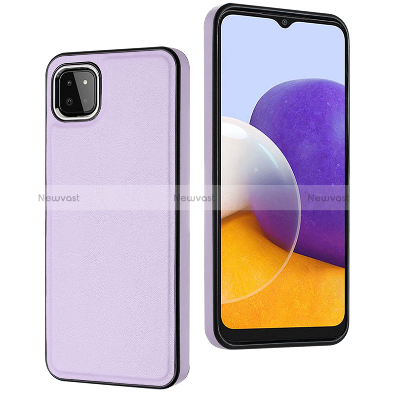 Soft Luxury Leather Snap On Case Cover YB6 for Samsung Galaxy A22 5G