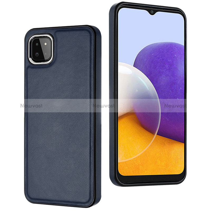 Soft Luxury Leather Snap On Case Cover YB6 for Samsung Galaxy A22 5G