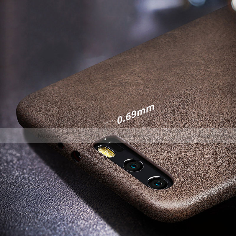 Soft Luxury Leather Snap On Case for Huawei Honor 9 Premium Brown