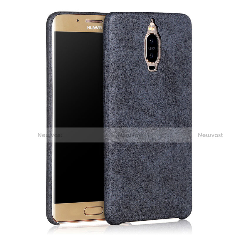 Soft Luxury Leather Snap On Case for Huawei Mate 9 Pro Black