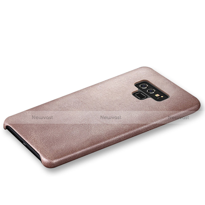 Soft Luxury Leather Snap On Case L01 for Samsung Galaxy Note 9 Rose Gold