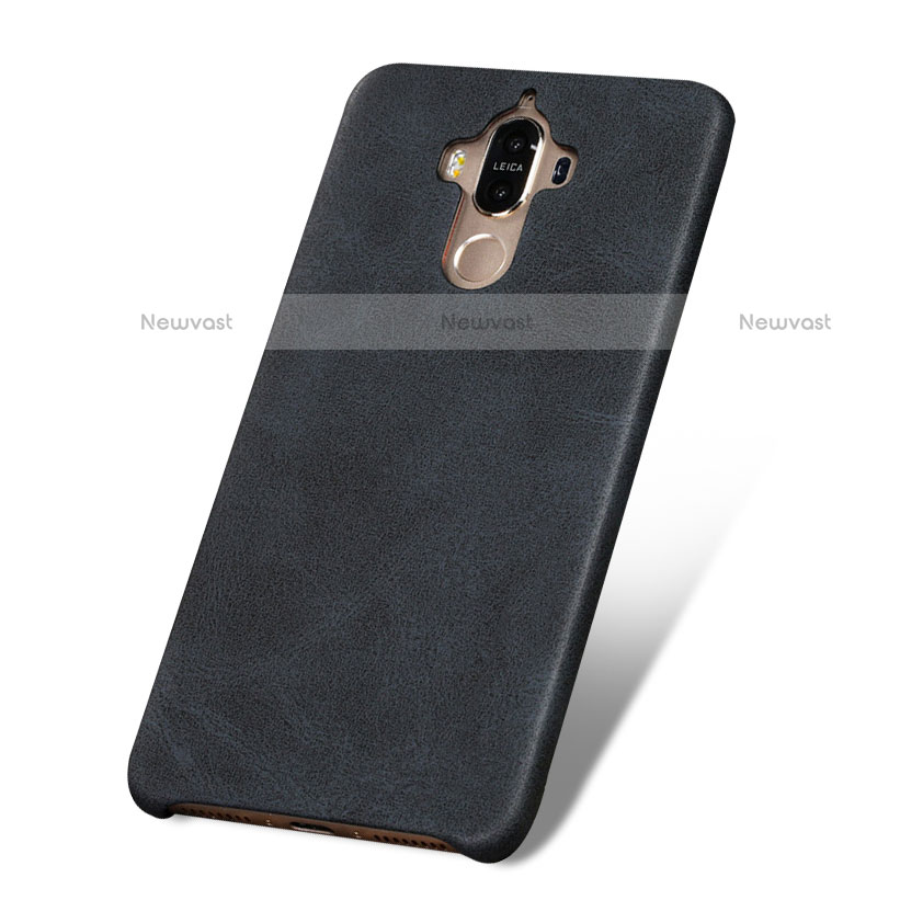 Soft Luxury Leather Snap On Case L02 for Huawei Mate 9 Black