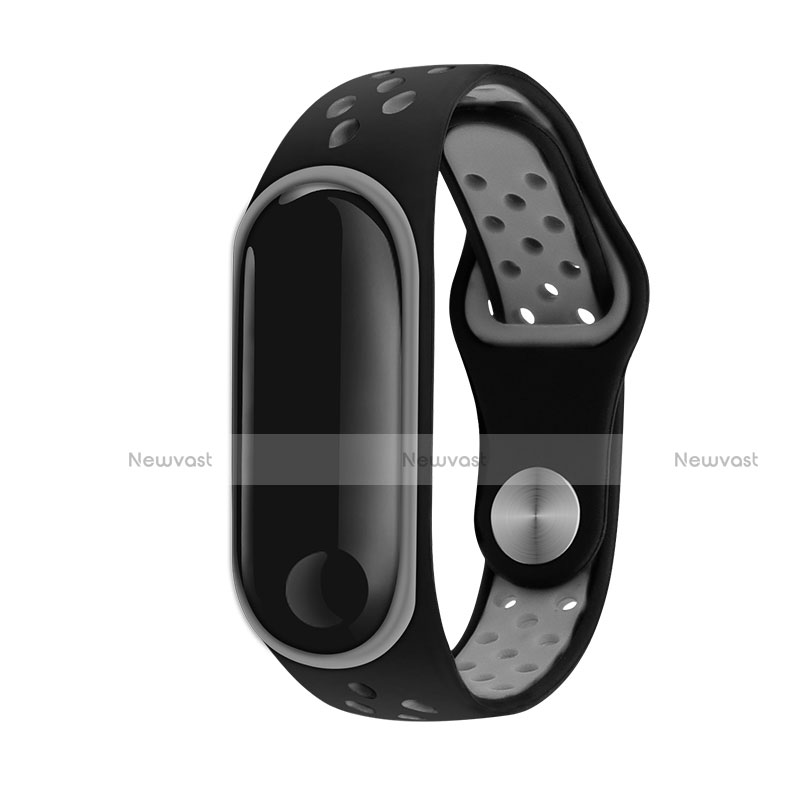 Soft Silicone Gel Bracelet Band Strap for Xiaomi Mi Band 3 Gray