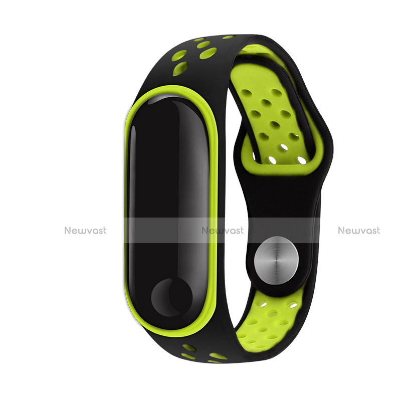 Soft Silicone Gel Bracelet Band Strap for Xiaomi Mi Band 3 Green