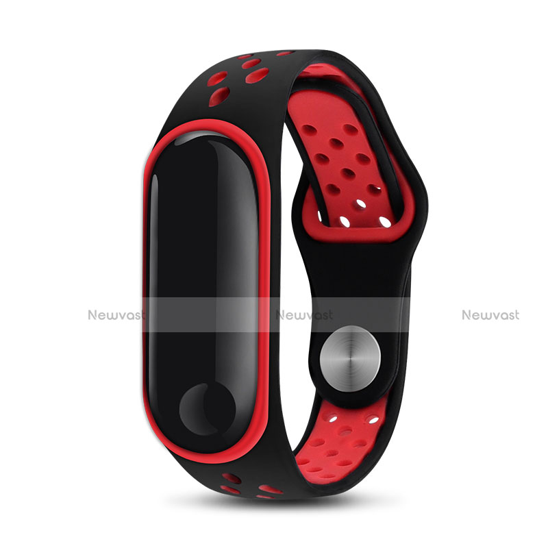 Soft Silicone Gel Bracelet Band Strap for Xiaomi Mi Band 3 Red