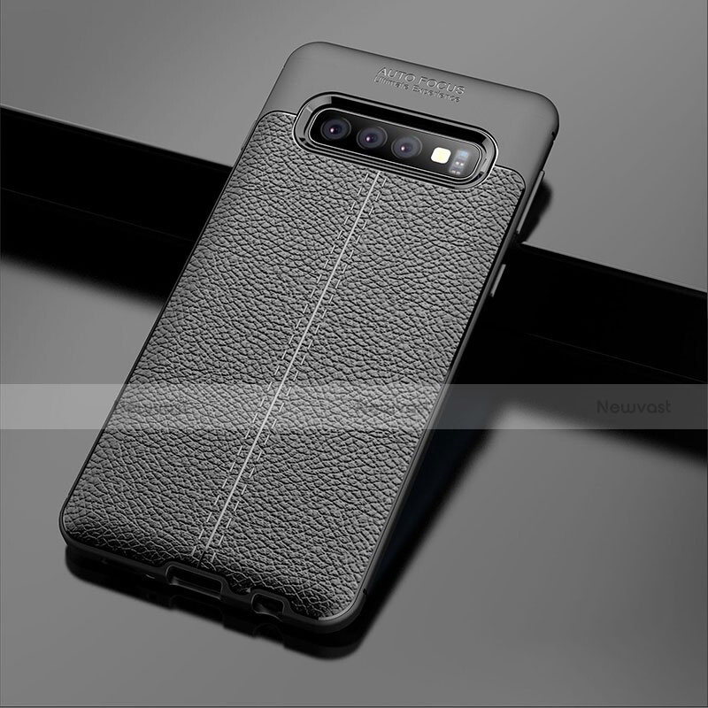 Soft Silicone Gel Leather Snap On Case Cover A02 for Samsung Galaxy S10 Plus