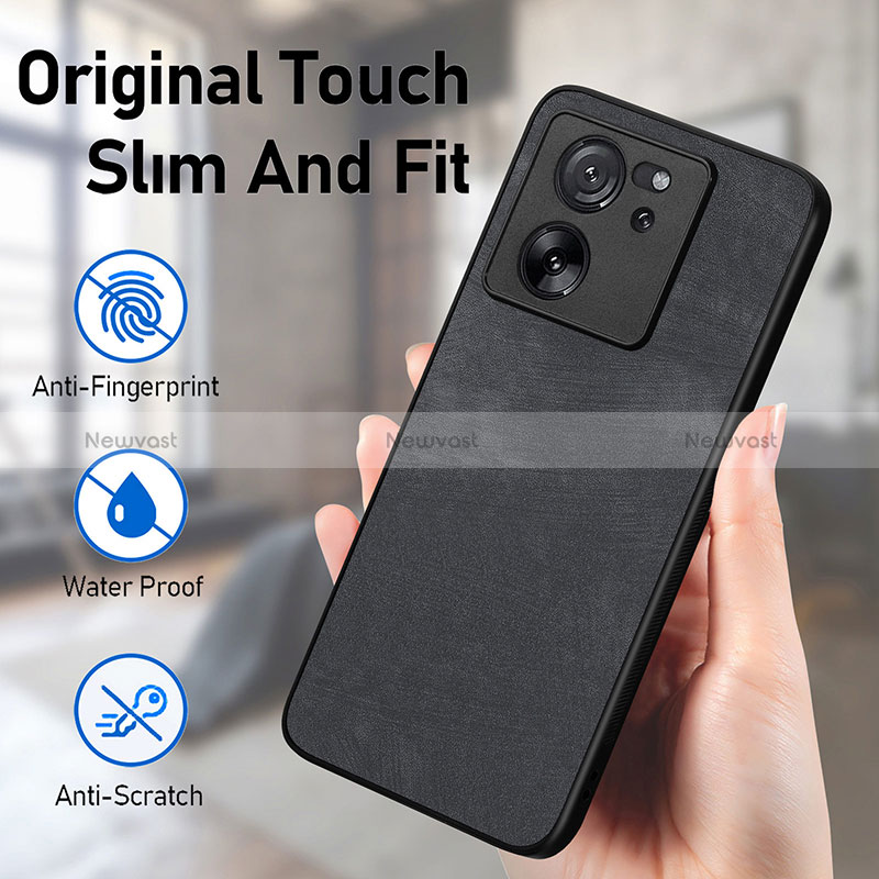 Soft Silicone Gel Leather Snap On Case Cover AD1 for Xiaomi Mi 13T 5G