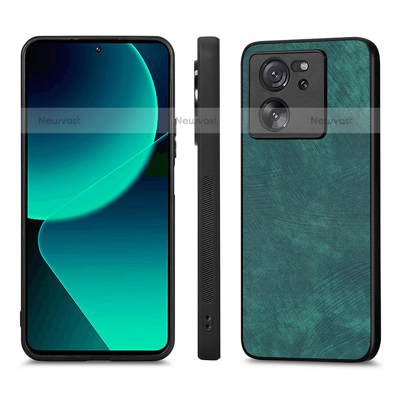 Soft Silicone Gel Leather Snap On Case Cover AD1 for Xiaomi Redmi K60 Ultra 5G Green