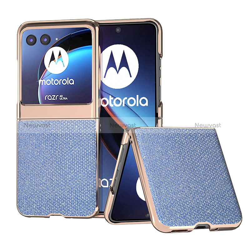 Soft Silicone Gel Leather Snap On Case Cover B02H for Motorola Moto Razr 40 Ultra 5G