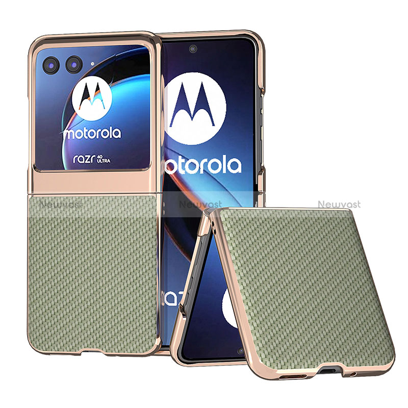 Soft Silicone Gel Leather Snap On Case Cover B04H for Motorola Moto Razr 40 Ultra 5G