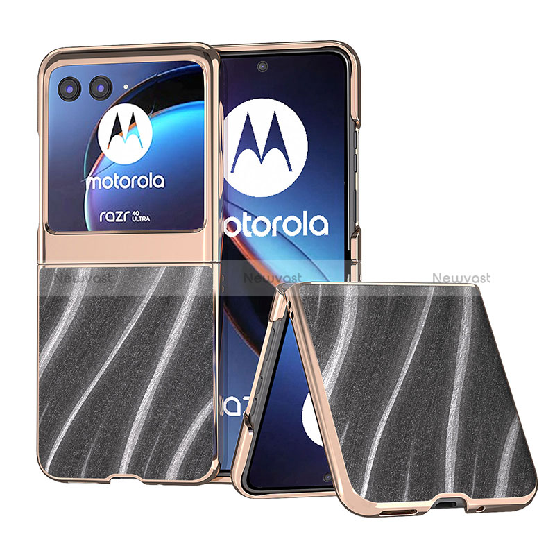 Soft Silicone Gel Leather Snap On Case Cover B05H for Motorola Moto Razr 40 Ultra 5G