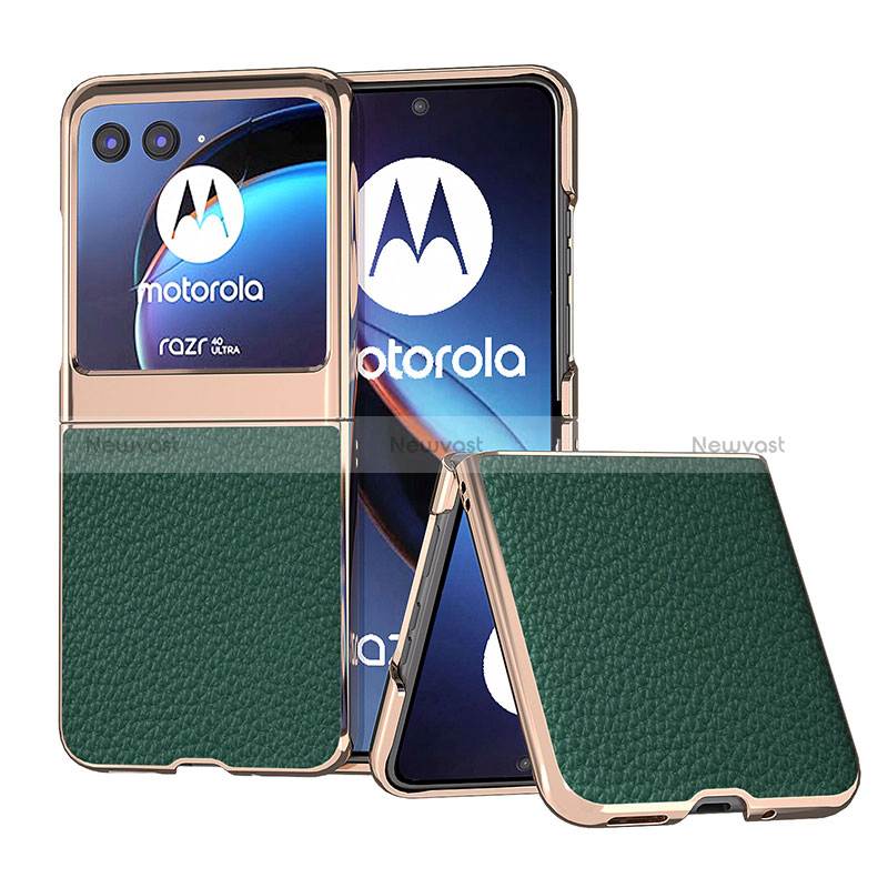 Soft Silicone Gel Leather Snap On Case Cover B06H for Motorola Moto Razr 40 Ultra 5G