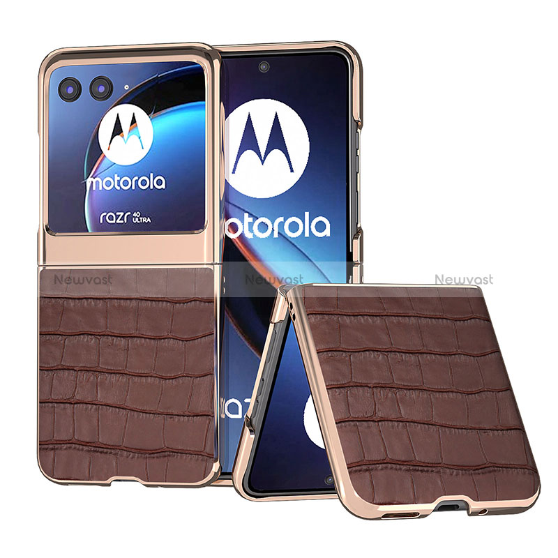 Soft Silicone Gel Leather Snap On Case Cover B08H for Motorola Moto Razr 40 Ultra 5G