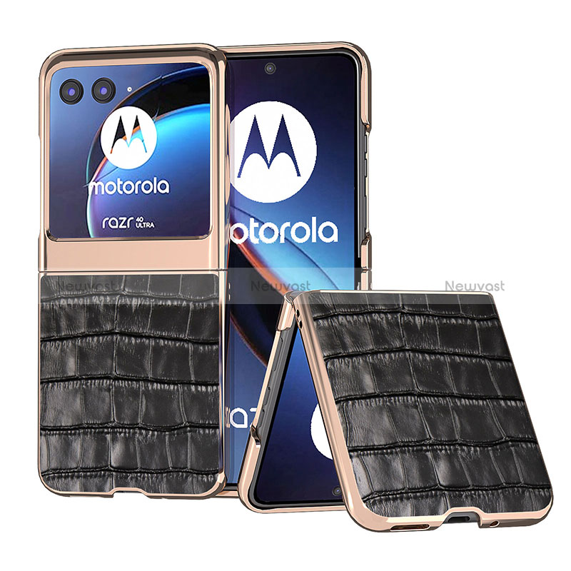 Soft Silicone Gel Leather Snap On Case Cover B08H for Motorola Moto Razr 40 Ultra 5G