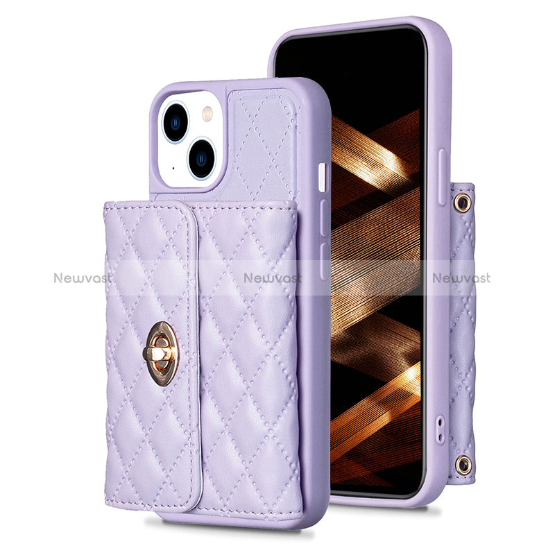 Soft Silicone Gel Leather Snap On Case Cover BF1 for Apple iPhone 13