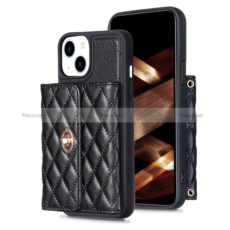 Soft Silicone Gel Leather Snap On Case Cover BF1 for Apple iPhone 15