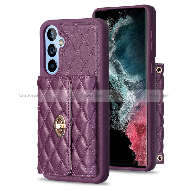 Soft Silicone Gel Leather Snap On Case Cover BF1 for Samsung Galaxy Quantum4 5G