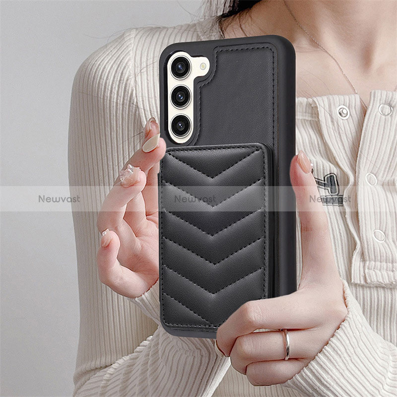 Soft Silicone Gel Leather Snap On Case Cover BF1 for Samsung Galaxy S22 Plus 5G