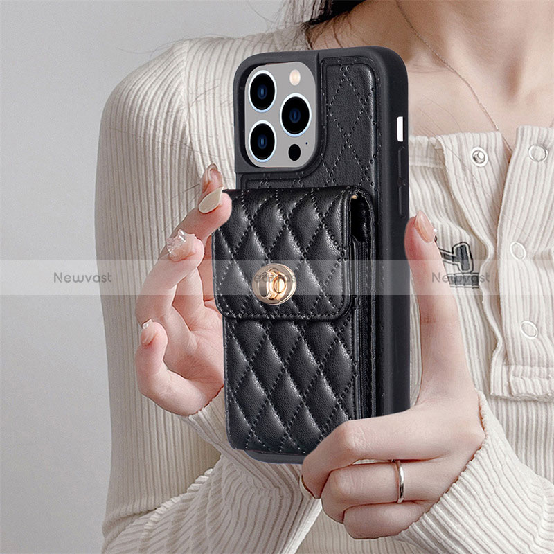 Soft Silicone Gel Leather Snap On Case Cover BF2 for Apple iPhone 14 Pro