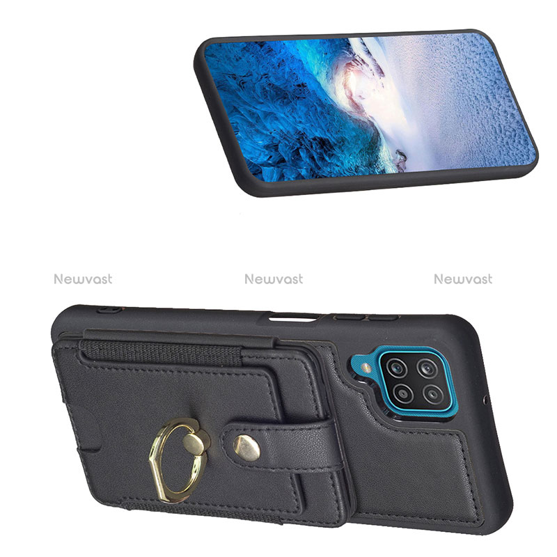 Soft Silicone Gel Leather Snap On Case Cover BF2 for Samsung Galaxy A12