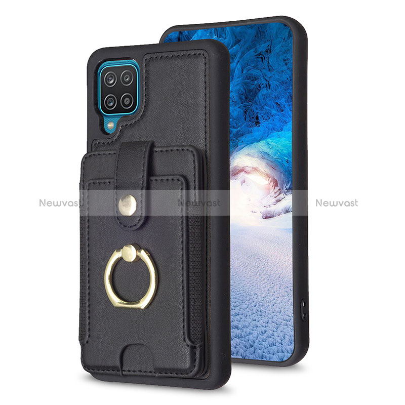 Soft Silicone Gel Leather Snap On Case Cover BF2 for Samsung Galaxy A12