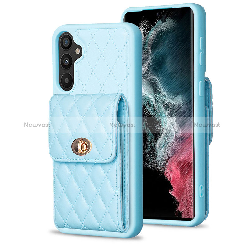 Soft Silicone Gel Leather Snap On Case Cover BF2 for Samsung Galaxy A34 5G