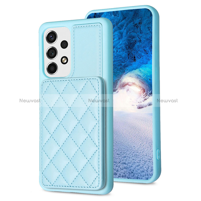 Soft Silicone Gel Leather Snap On Case Cover BF2 for Samsung Galaxy A53 5G