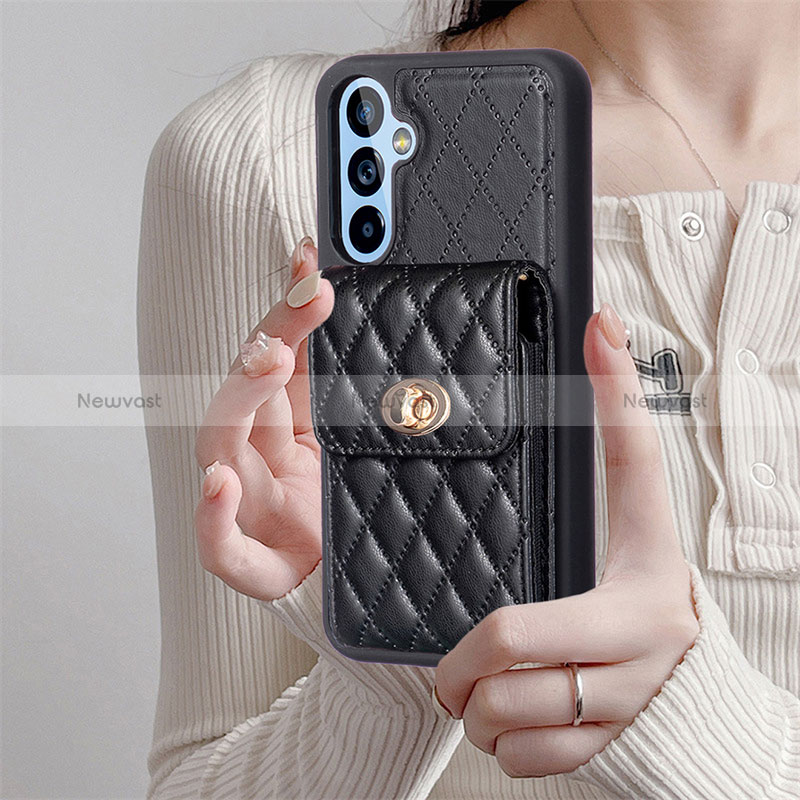 Soft Silicone Gel Leather Snap On Case Cover BF2 for Samsung Galaxy Quantum4 5G