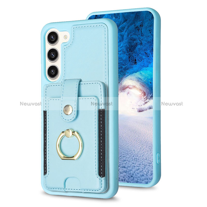 Soft Silicone Gel Leather Snap On Case Cover BF2 for Samsung Galaxy S22 5G