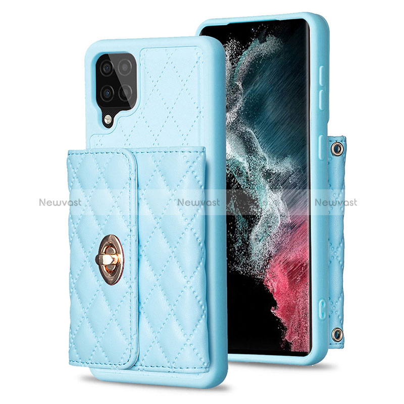 Soft Silicone Gel Leather Snap On Case Cover BF3 for Samsung Galaxy A12 5G