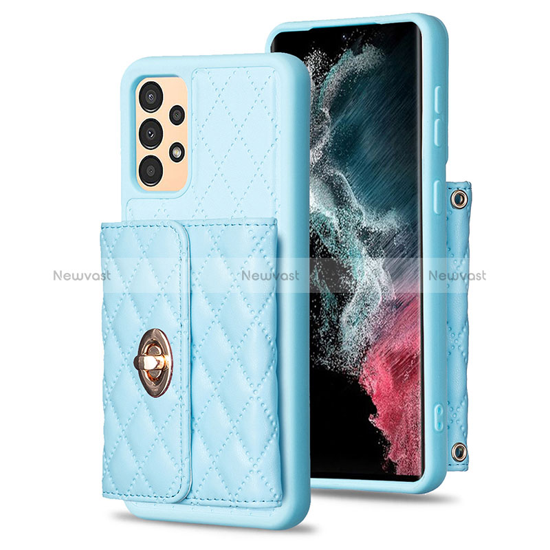 Soft Silicone Gel Leather Snap On Case Cover BF3 for Samsung Galaxy A13 4G