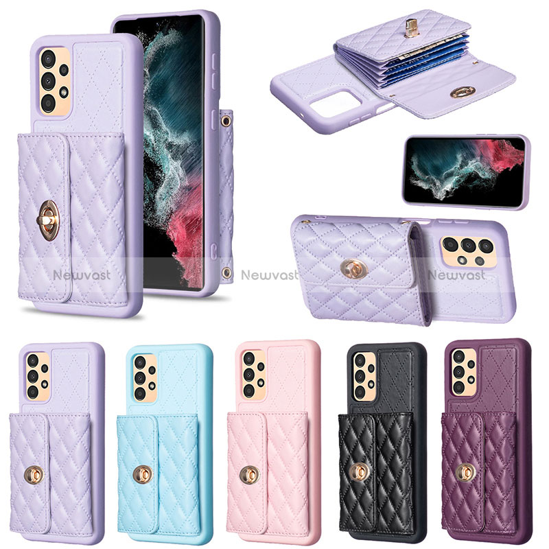 Soft Silicone Gel Leather Snap On Case Cover BF3 for Samsung Galaxy A13 4G