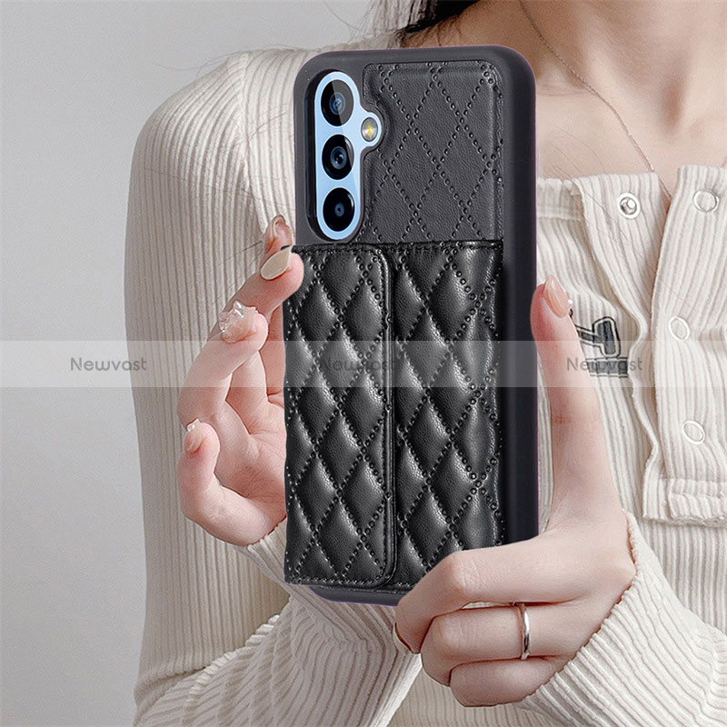 Soft Silicone Gel Leather Snap On Case Cover BF3 for Samsung Galaxy Quantum4 5G