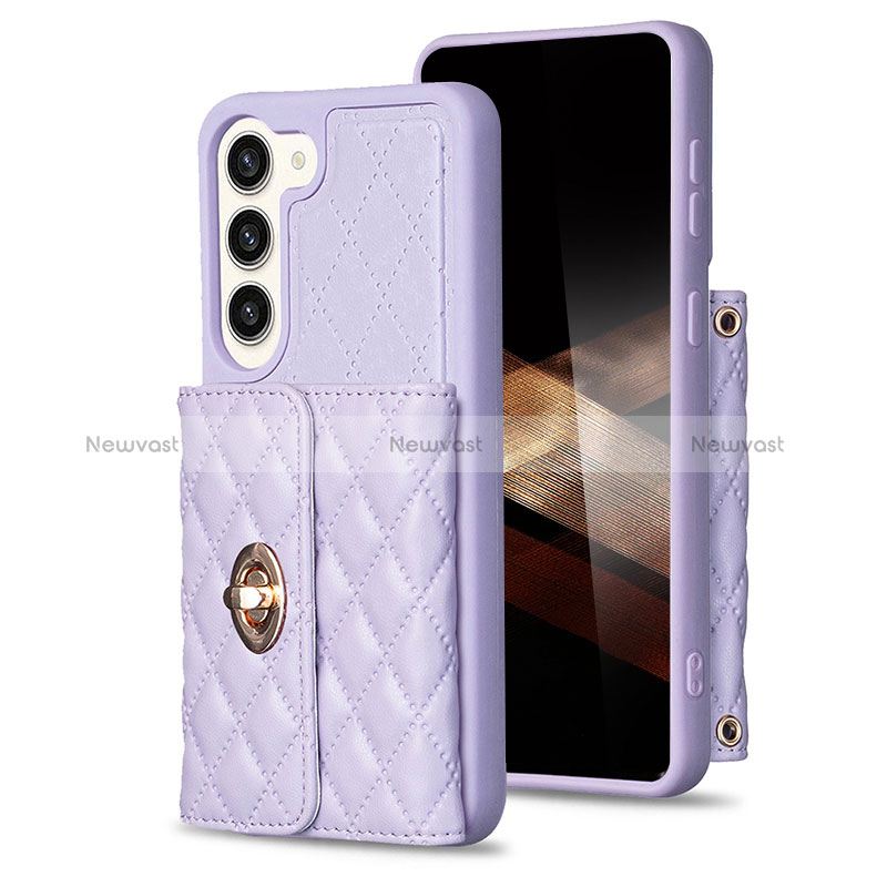 Soft Silicone Gel Leather Snap On Case Cover BF3 for Samsung Galaxy S24 5G