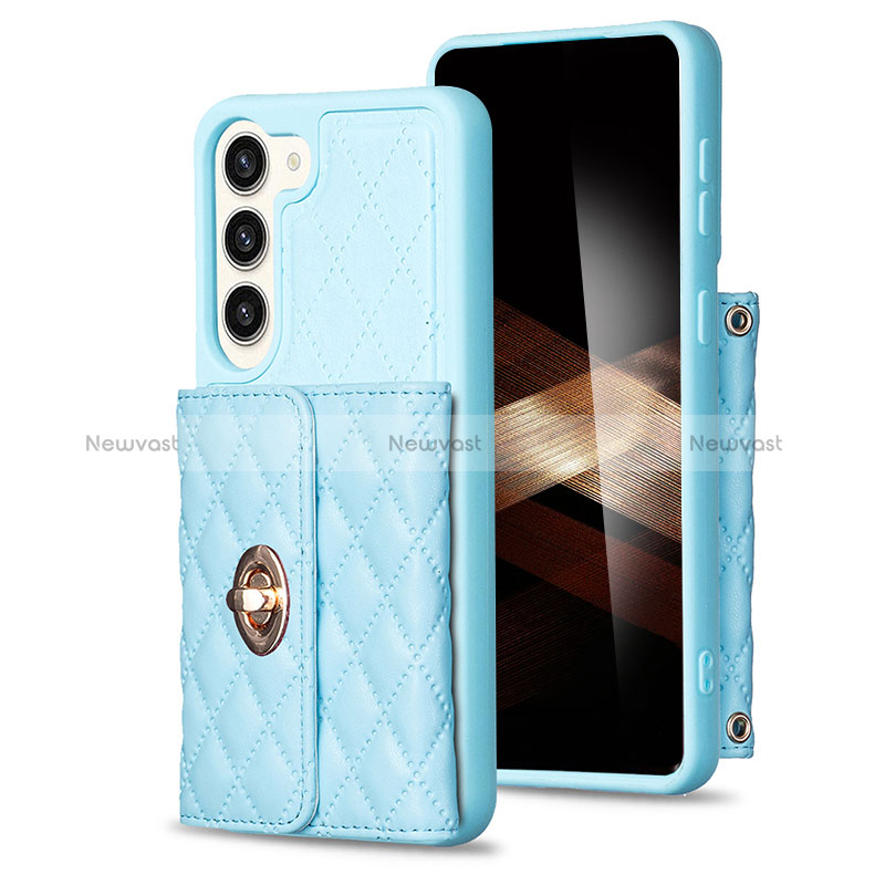 Soft Silicone Gel Leather Snap On Case Cover BF3 for Samsung Galaxy S24 5G