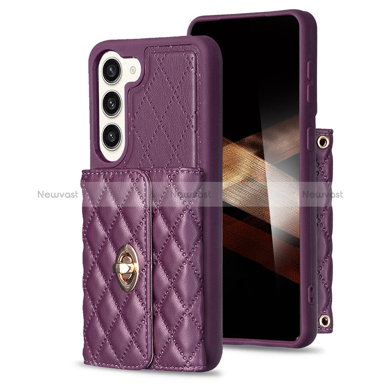 Soft Silicone Gel Leather Snap On Case Cover BF3 for Samsung Galaxy S24 Plus 5G