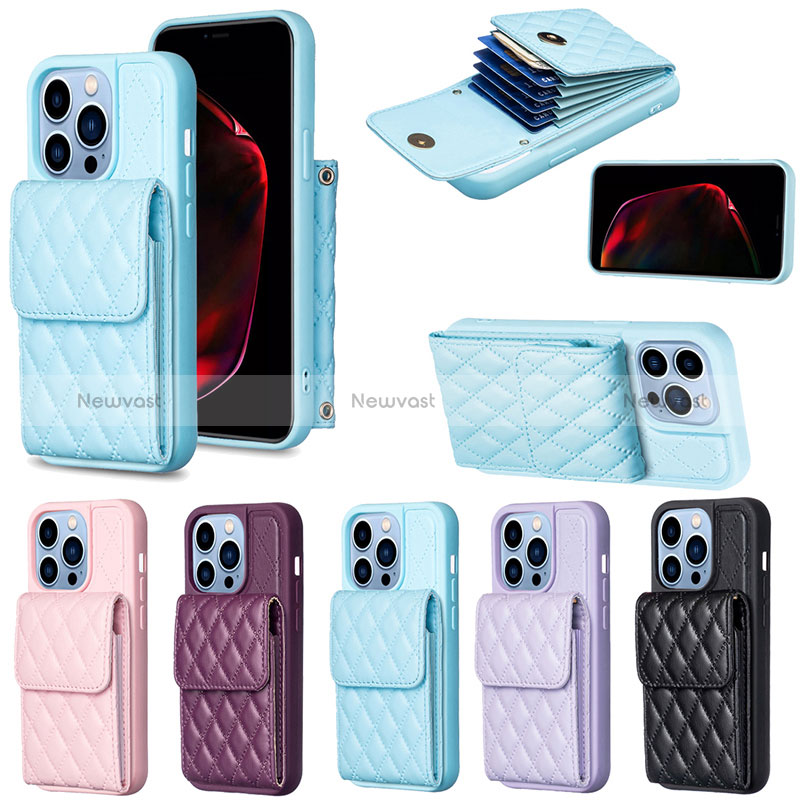 Soft Silicone Gel Leather Snap On Case Cover BF4 for Apple iPhone 15 Pro Max