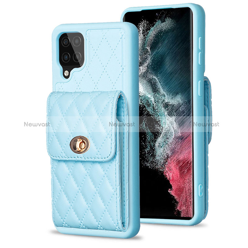 Soft Silicone Gel Leather Snap On Case Cover BF4 for Samsung Galaxy A12