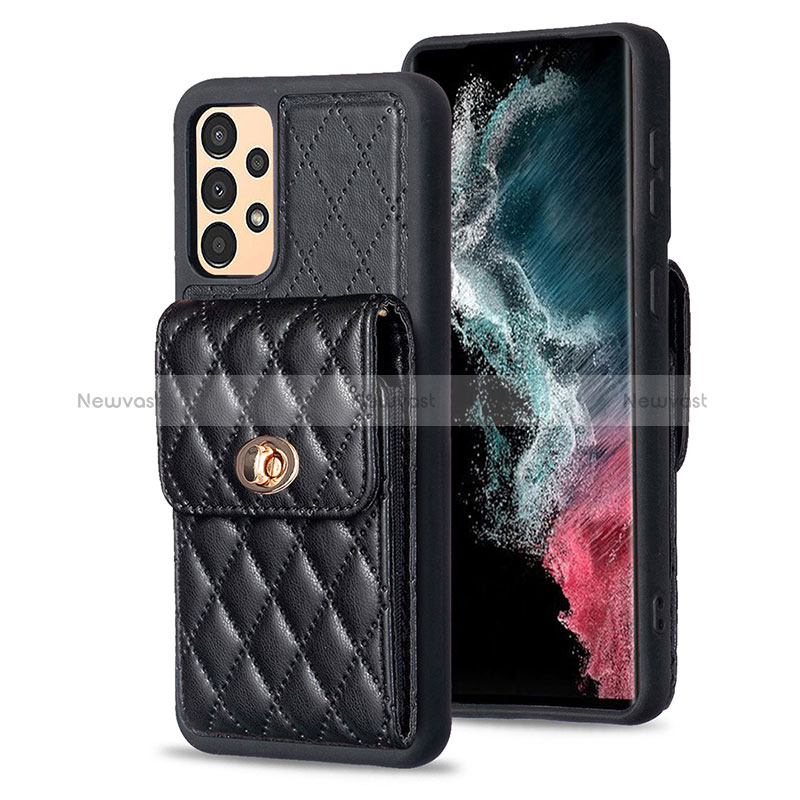 Soft Silicone Gel Leather Snap On Case Cover BF4 for Samsung Galaxy A13 4G