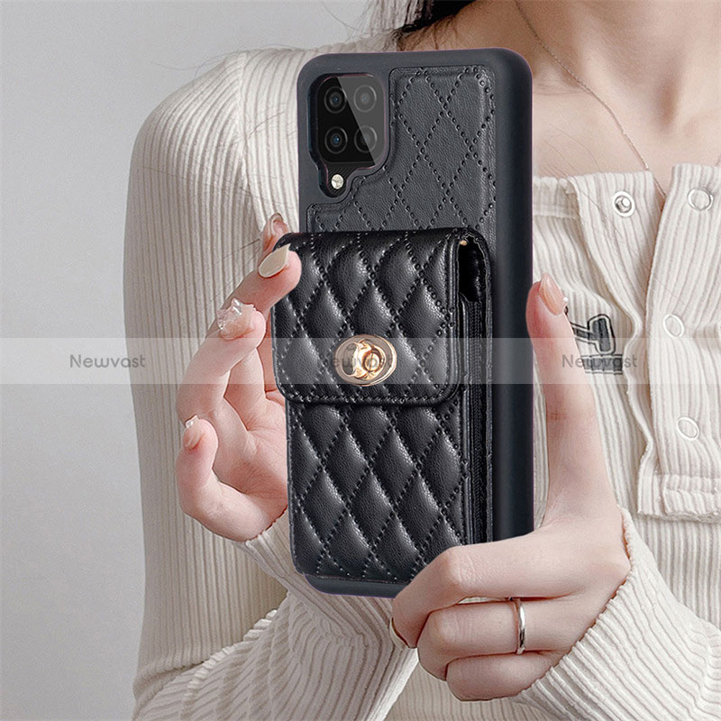 Soft Silicone Gel Leather Snap On Case Cover BF4 for Samsung Galaxy F12