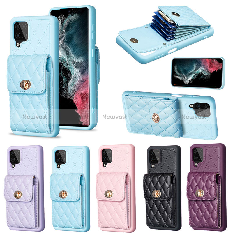 Soft Silicone Gel Leather Snap On Case Cover BF4 for Samsung Galaxy F12