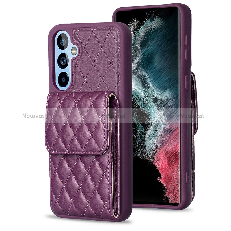 Soft Silicone Gel Leather Snap On Case Cover BF4 for Samsung Galaxy Quantum4 5G